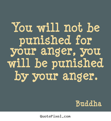 Buddha picture quotes - You will not be punished for your anger, you.. - Inspirational quote