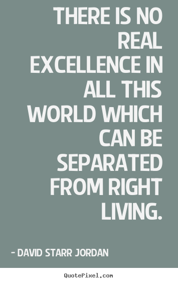 Inspirational quotes - There is no real excellence in all this world which can be..