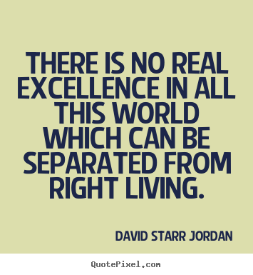 Inspirational quotes - There is no real excellence in all this world..